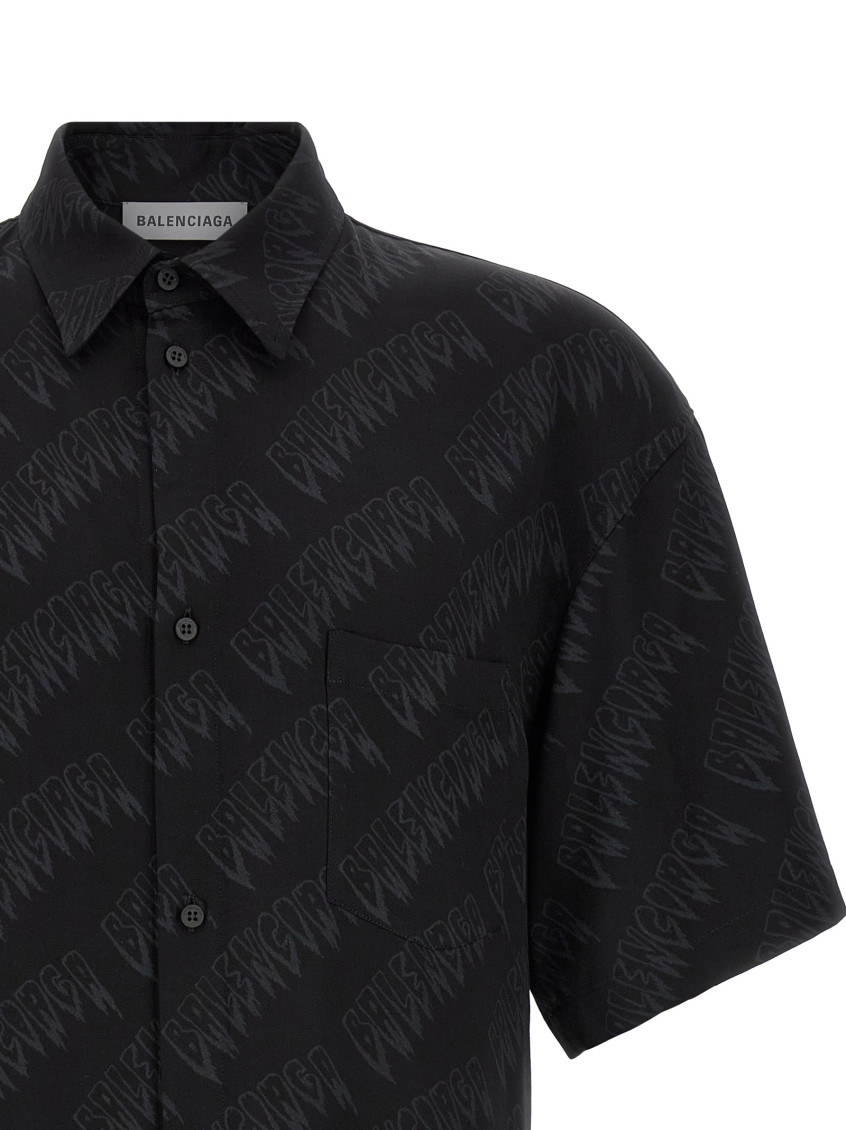 Balenciaga - short sleeve shirt chest pocket detai