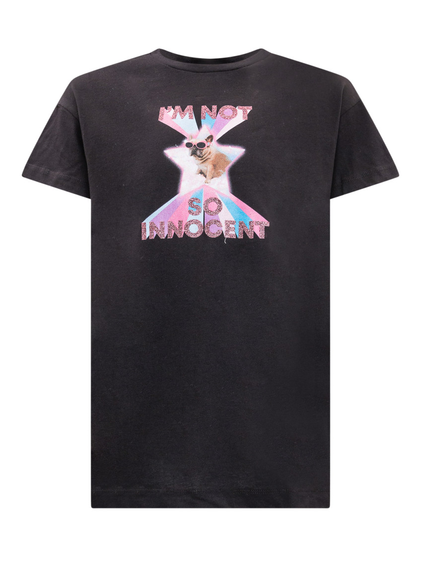 Kids Black Graphic T-Shirt