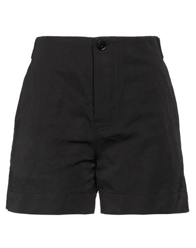 Woman Shorts & Bermuda Shorts White Size M Polyester, Linen