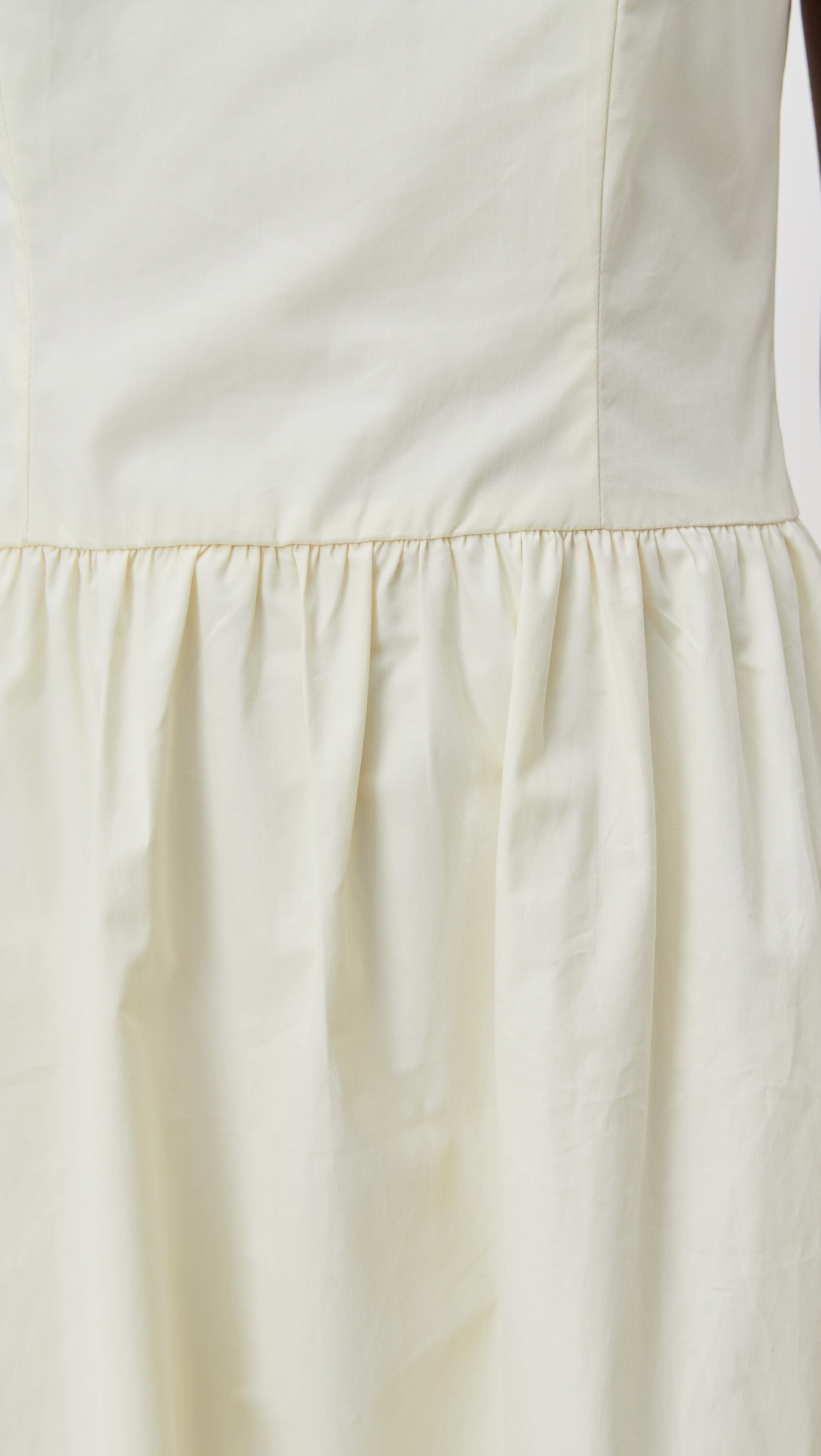 Bubble Hem Dress Cream