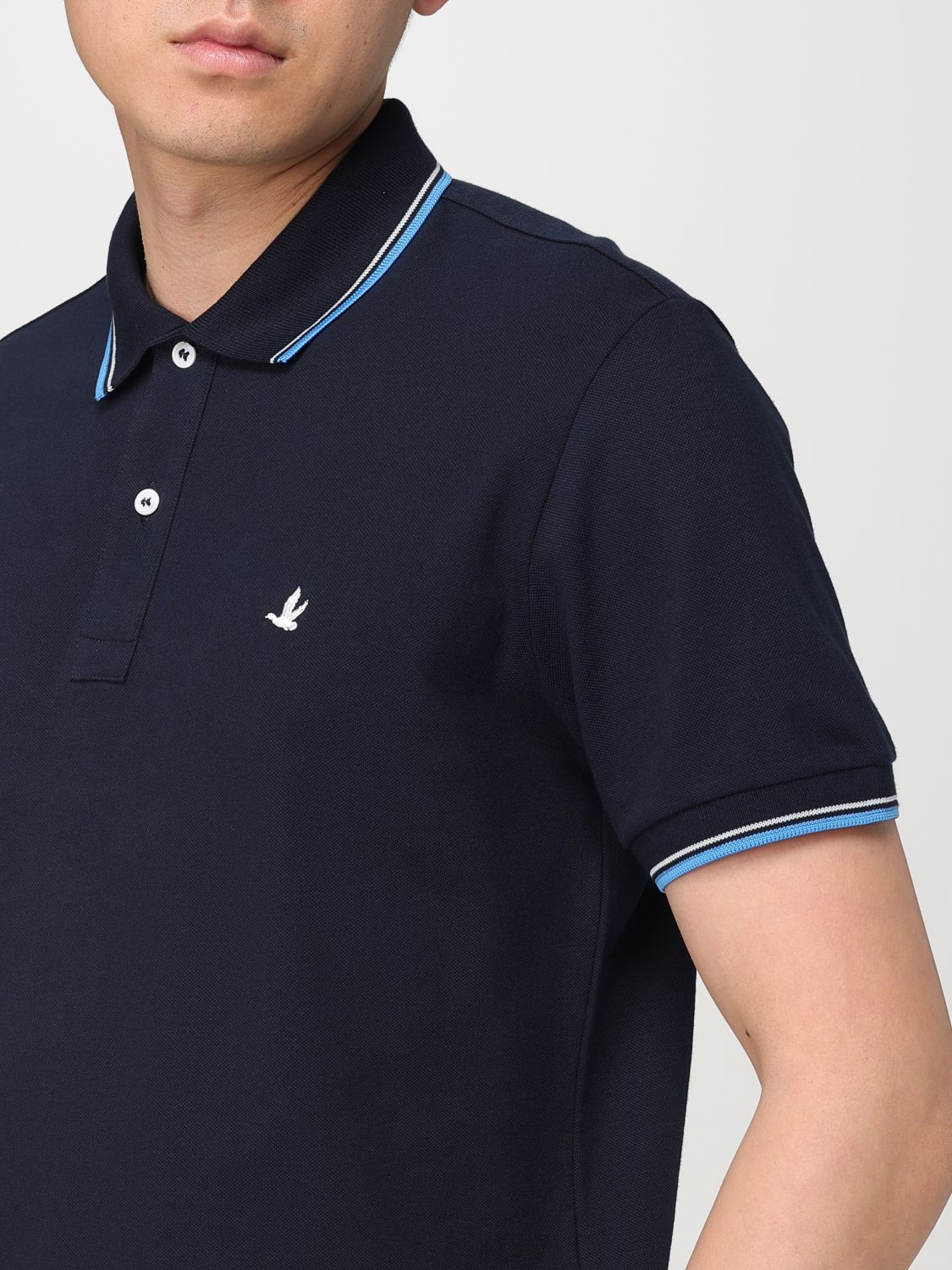 Polo Shirt Men color Navy
