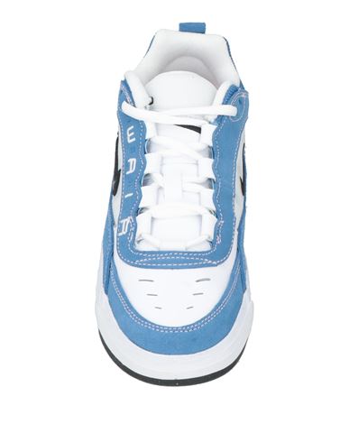 Woman Sneakers Azure Size 4 Leather, Textile fibers