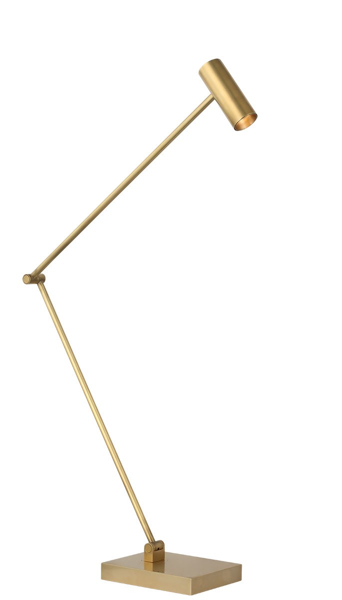 Hand Rubbed Antique Brass LED Table Lamp from the Ponte Collection