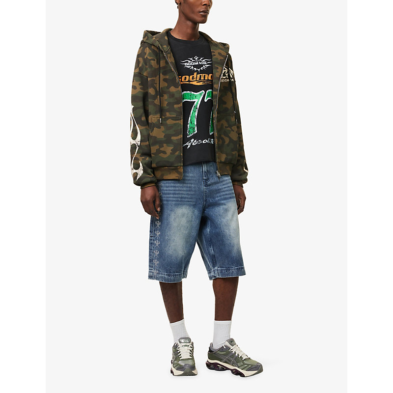 Mens Military Camo Cotton Hoodie