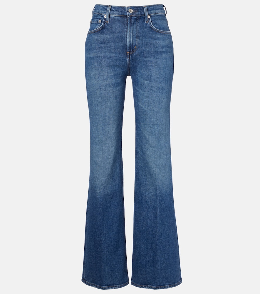 Kimberly 70s mid-rise flared jeans