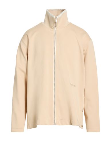 Man Sweatshirt Beige Size L Polyester, Cotton, Polyamide