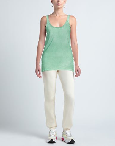 Woman Tank top Green Size 2 Viscose