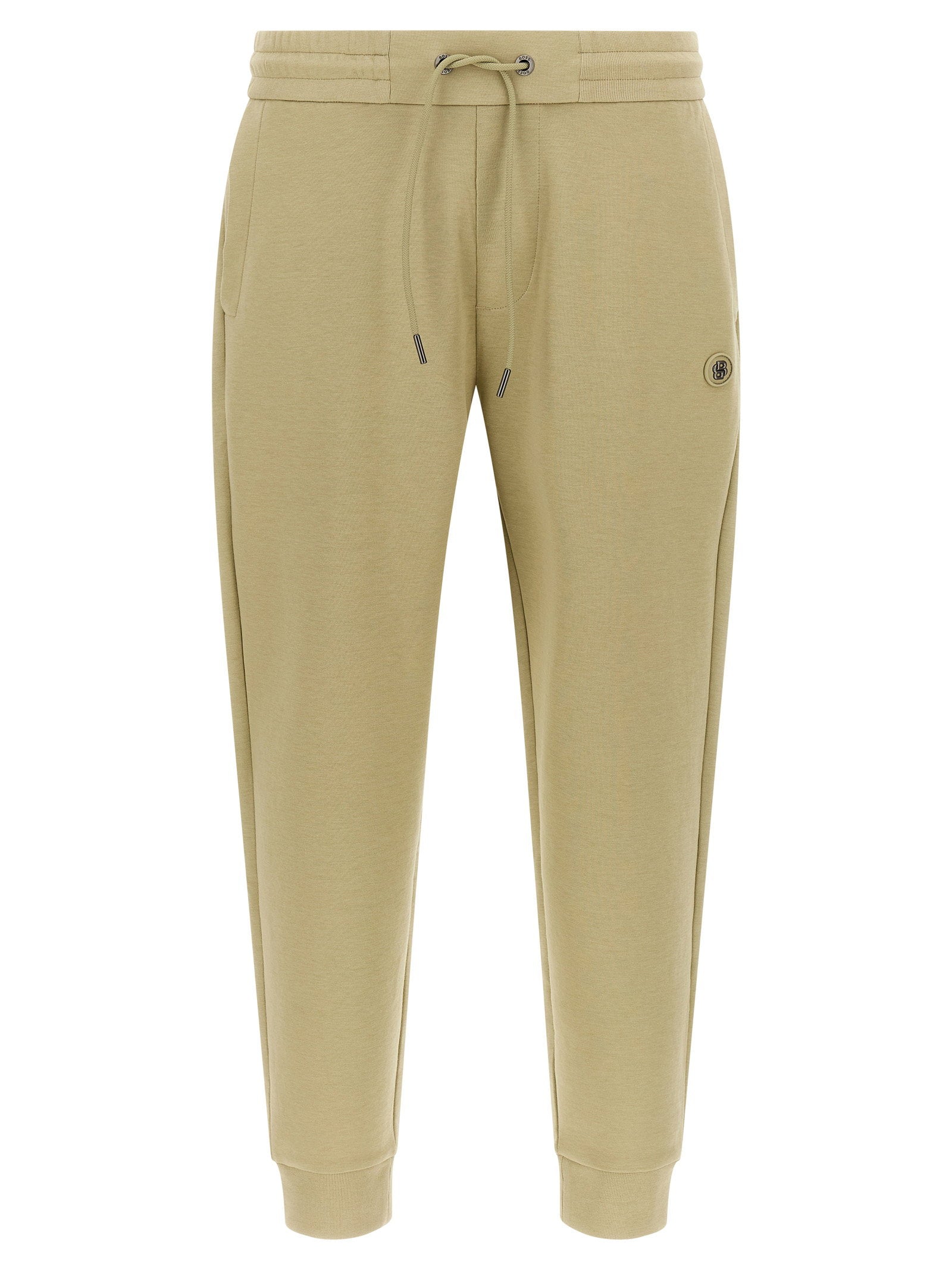 Cotton-Blend Joggers — Khaki