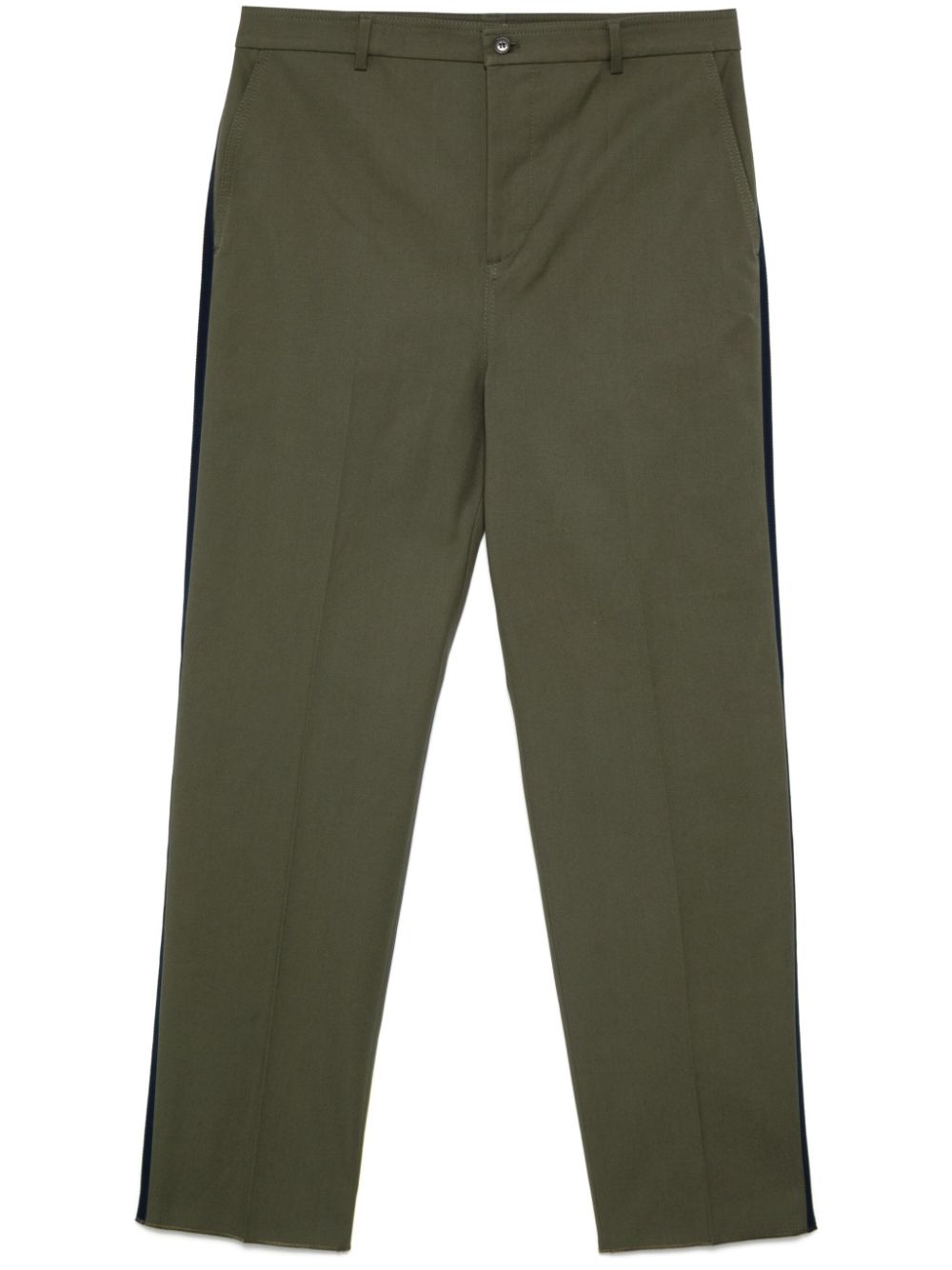Side-stripe trousers - Green
