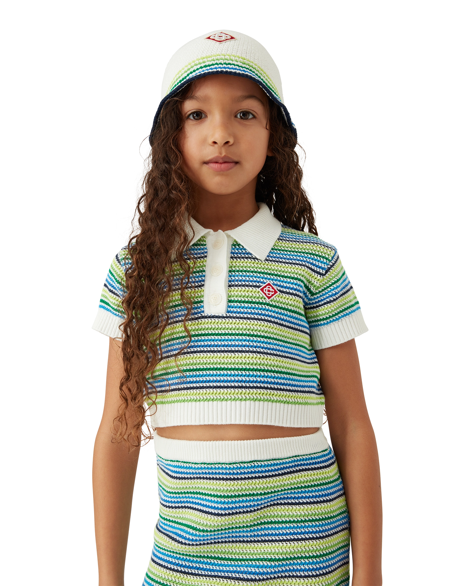 Children's Stripe Crochet Hat by