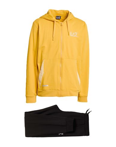 Man Tracksuit Orange Size XXL Cotton, Polyester, Elastane