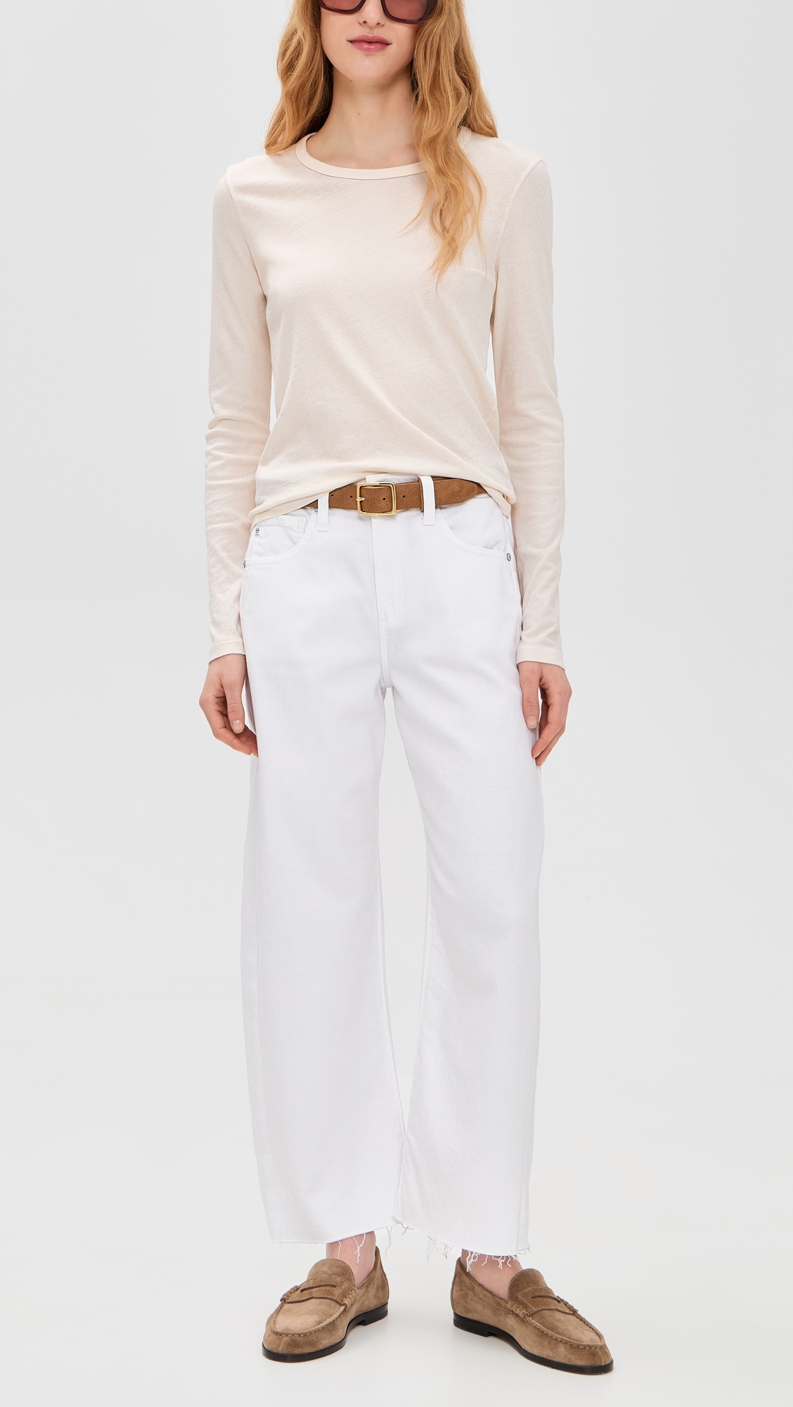 Hattie Crop Jeans GALLERY WHITE