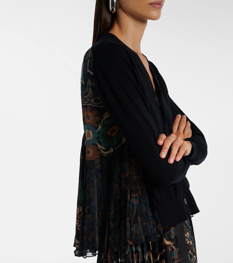 Cotton tulle cardigan