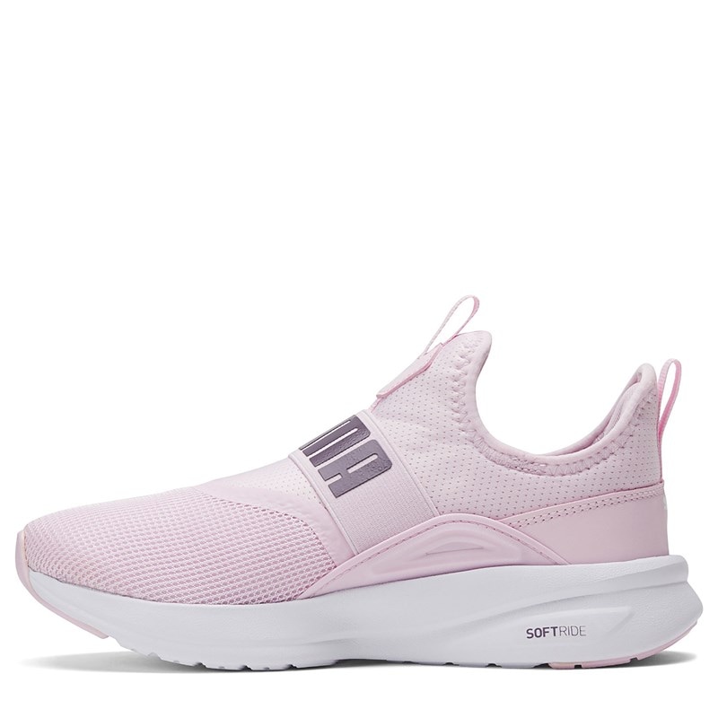 Kids' Softride Enzo Evo Slip On Sneaker Big Kid Shoes (Pink/White)