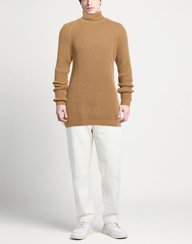 Bl.11 Block Eleven Man Turtleneck Beige Size XXL Acrylic
