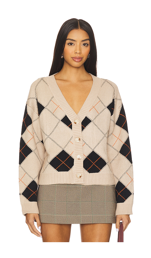 ALL THE WAYS Sara Argyle Cardigan in Nude Multi. S also in L