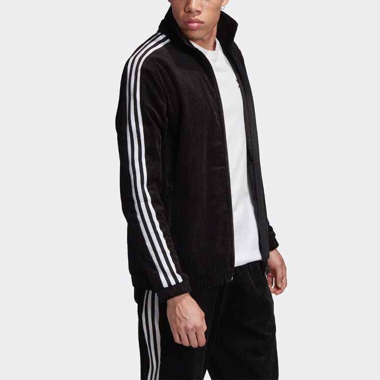 Originals Cord corduroy Zipper Jacket Black