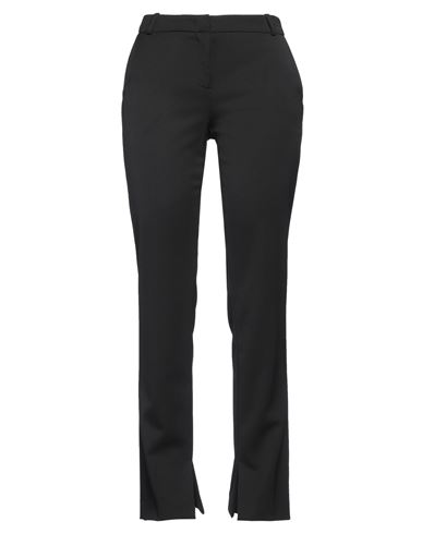 Kiltie Woman Pants Black Size 2 Polyester, Virgin Wool, Elastane