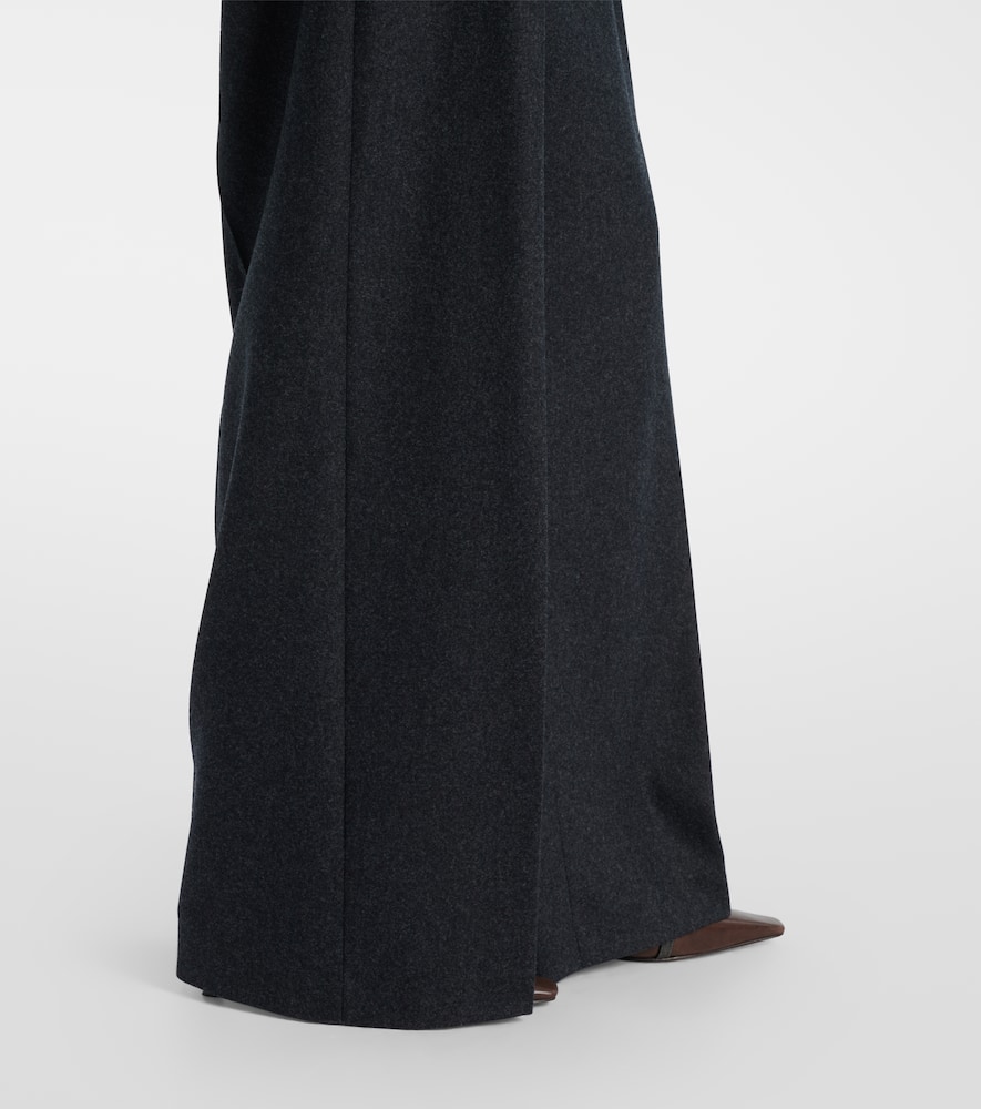 Virgin wool straight pants