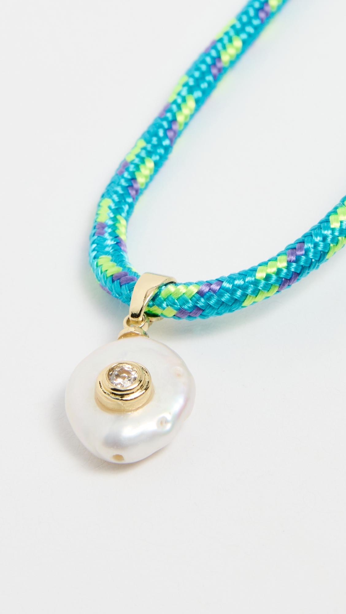 Blue Paracord Necklace Blue One Size
