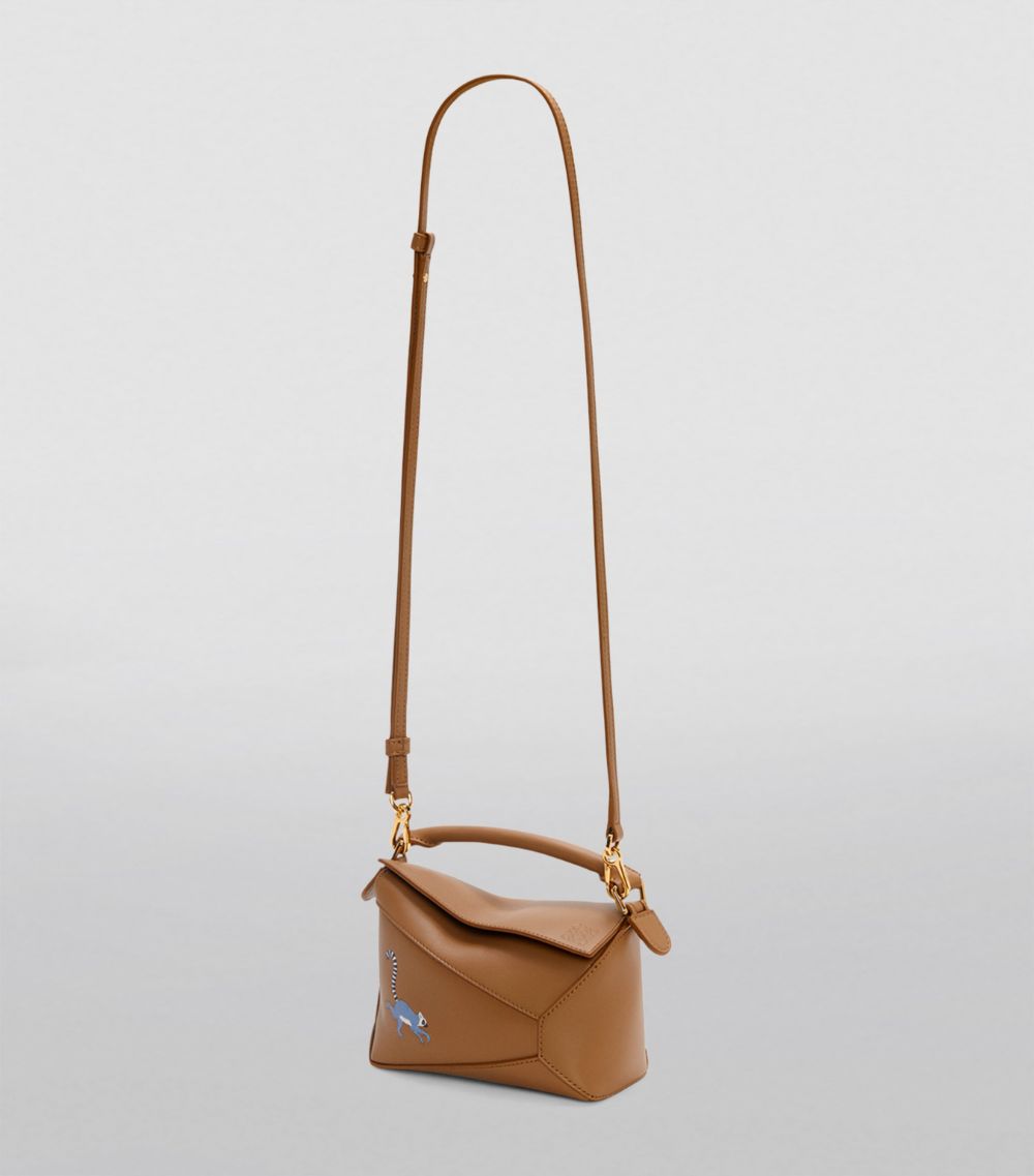 X Suna Fujita Mini Puzzle Edge Top-Handle Bag