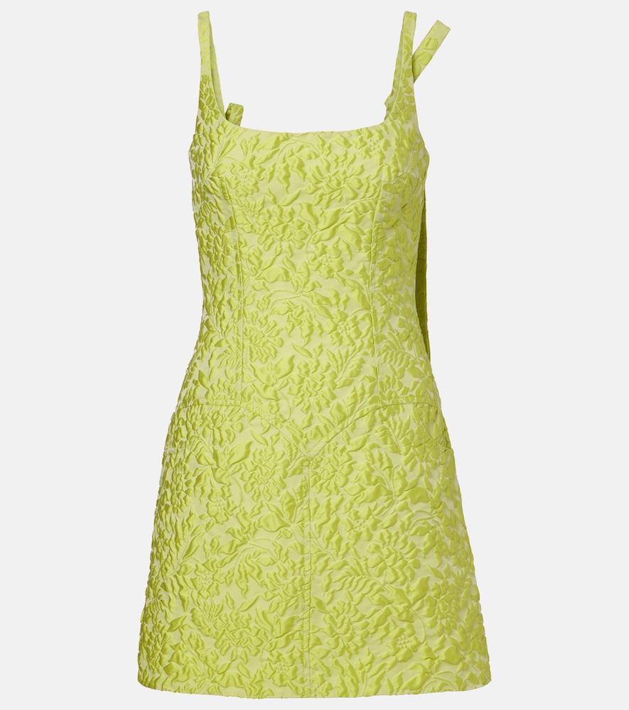Eliezer floral cloqué minidress
