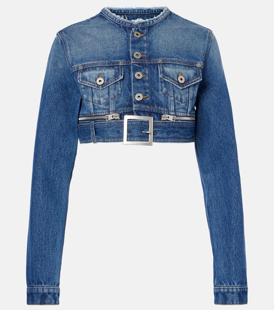 Cropped denim jacket