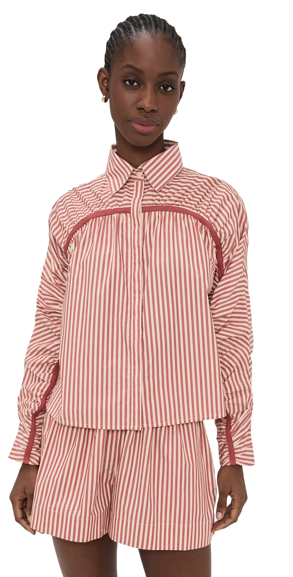 Julian Shirt Sienna Stripe