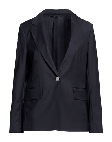 Woman Blazer Midnight blue Size 6 Virgin Wool