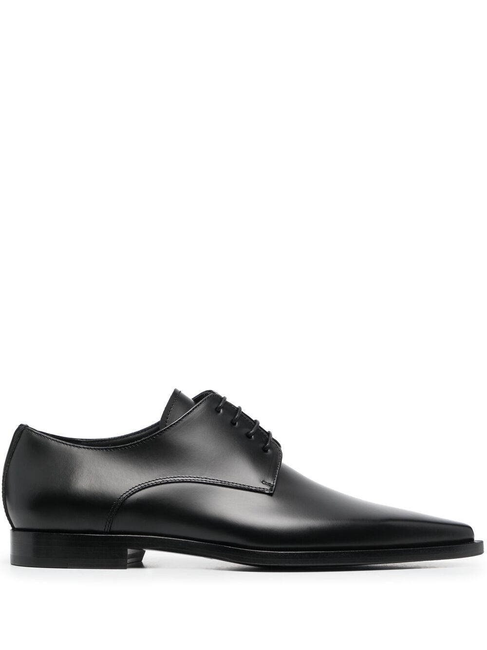 Pointed-toe Oxford shoes - Black