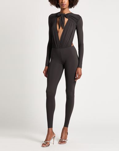 Amazuìn Woman Jumpsuit Dark brown Size ONESIZE Polyamide, Elastane