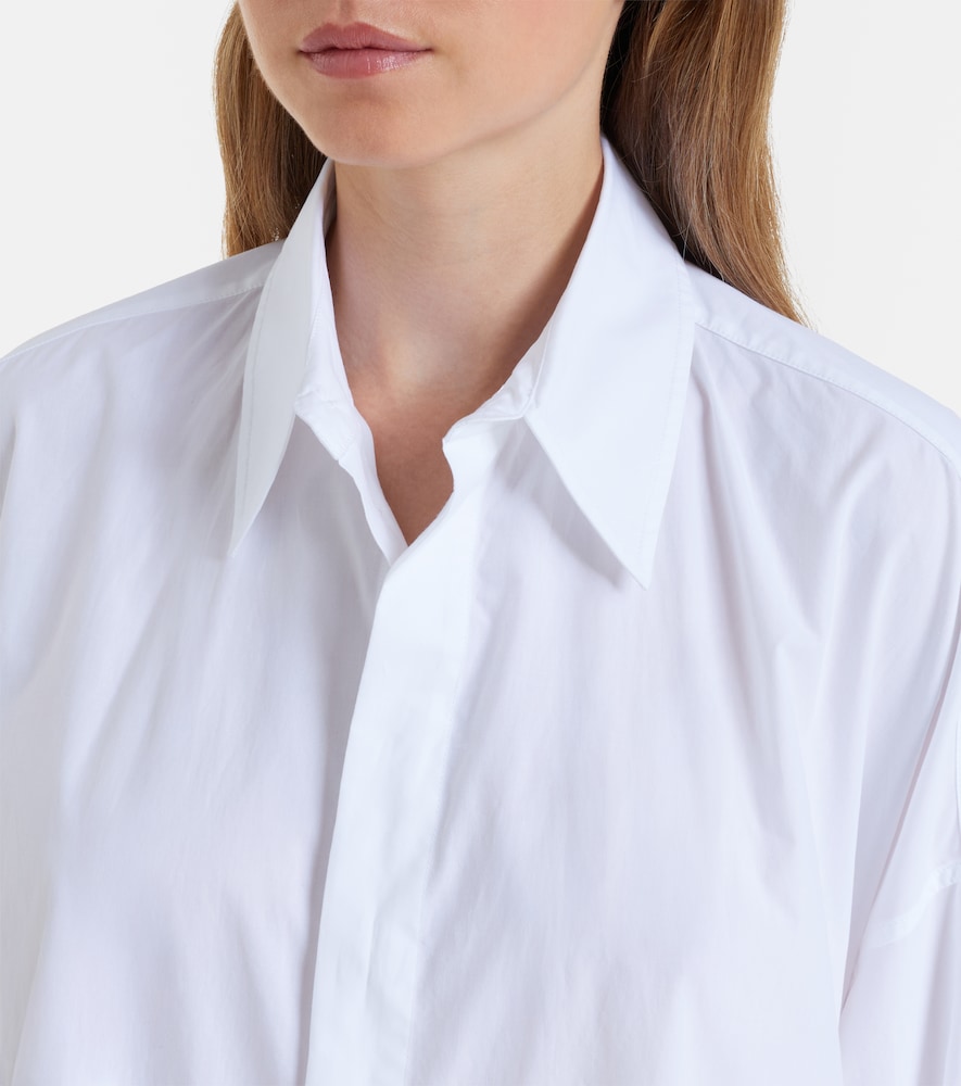 Bloom cotton poplin shirt dress