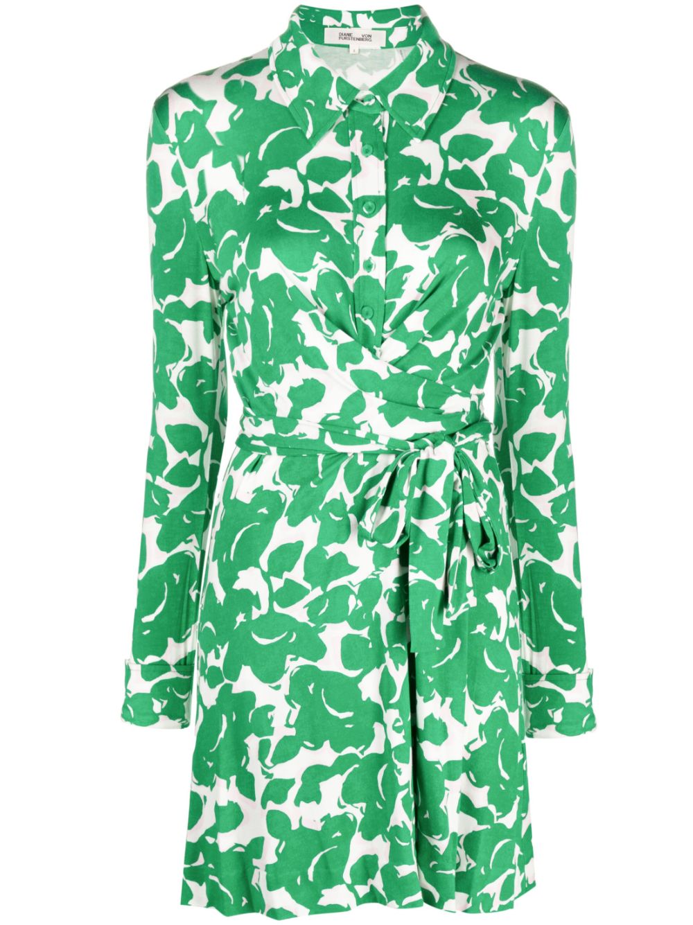 Didi floral-print shirtdress - Green