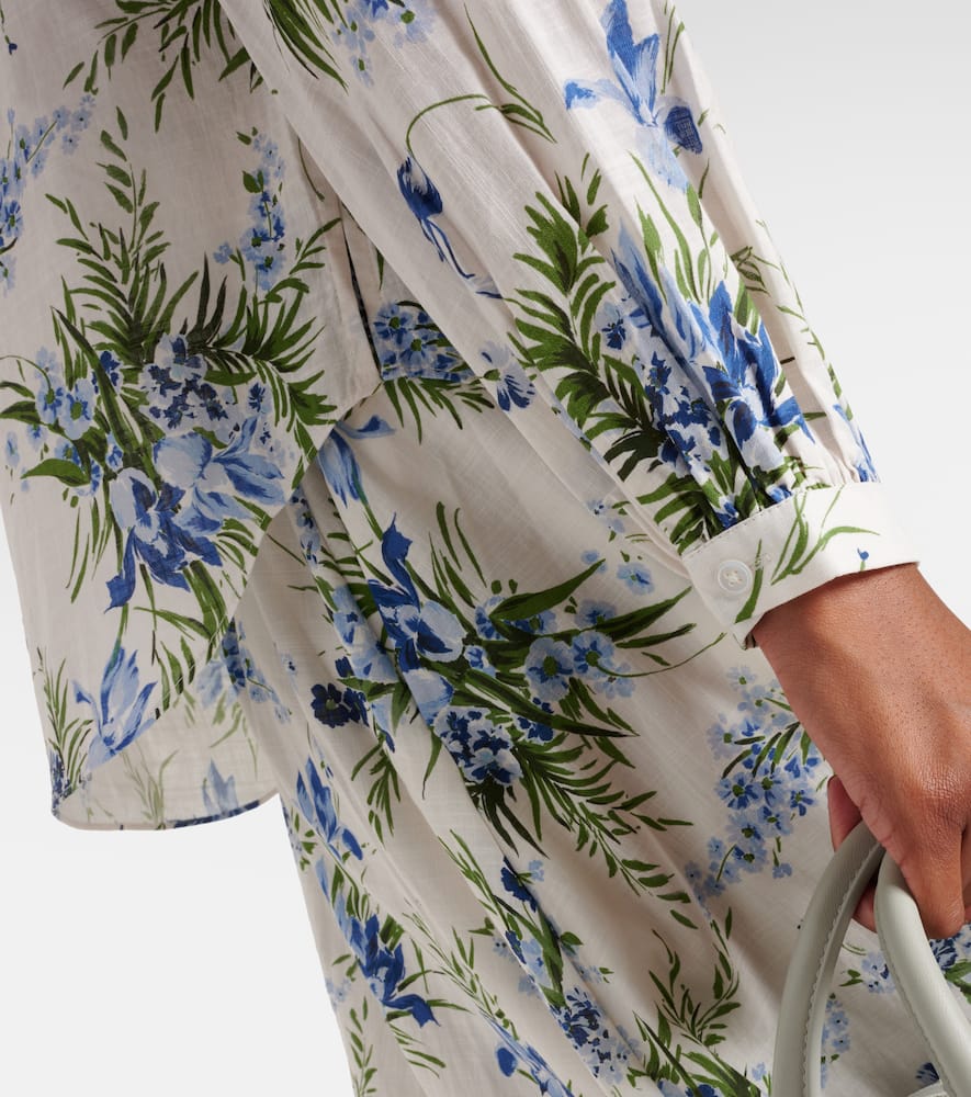 Veronica Beard Ashlynn floral cotton shirt