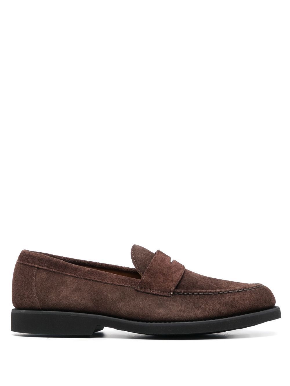 Suede penny loafers - Brown