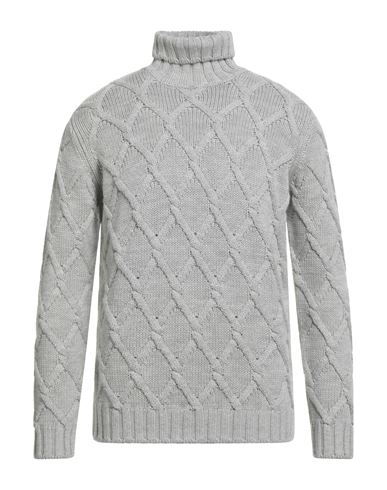 Man Turtleneck Light grey Size 42 Virgin Wool
