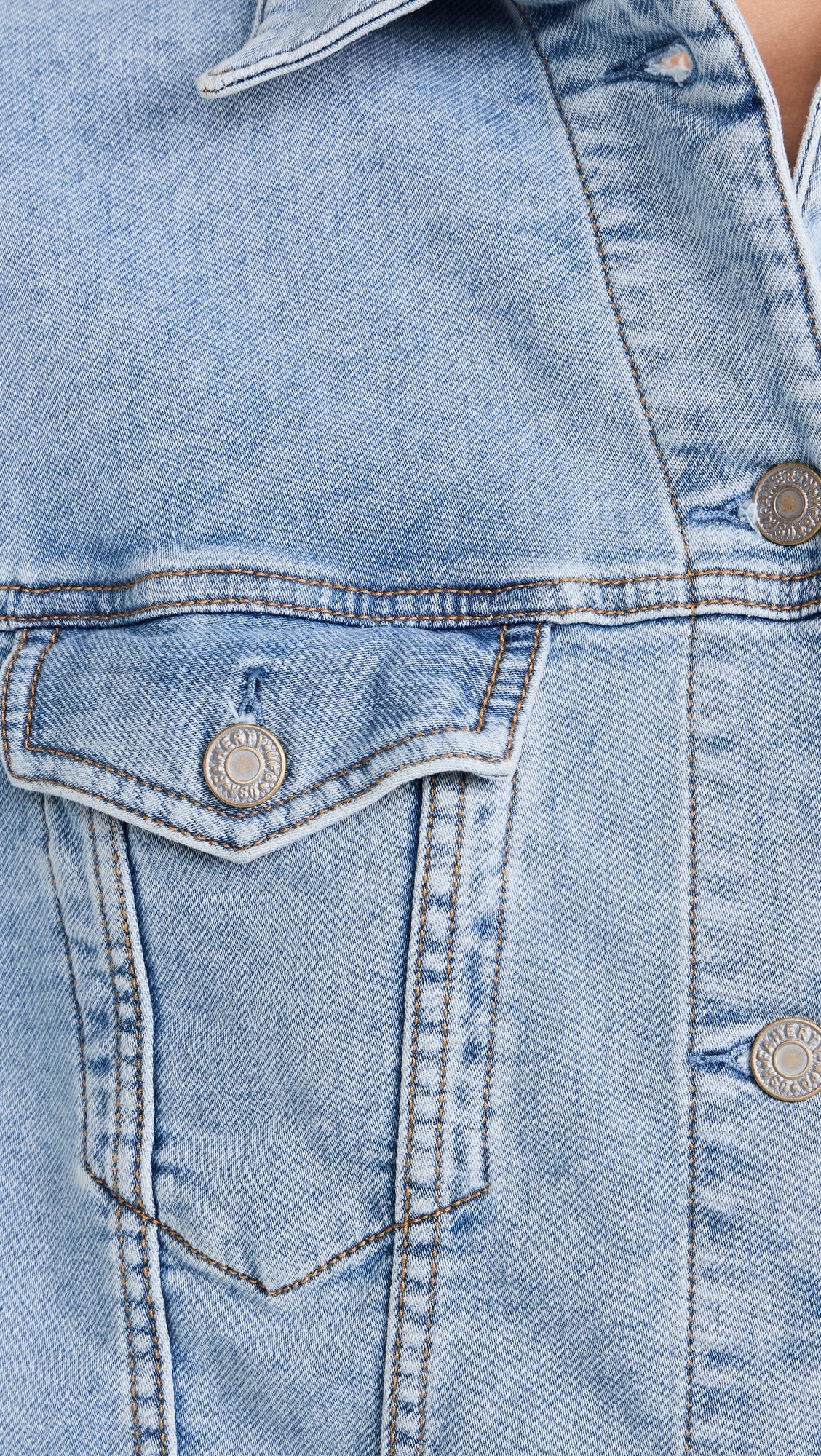Stretch Terry Trucker Jacket Mid Wash