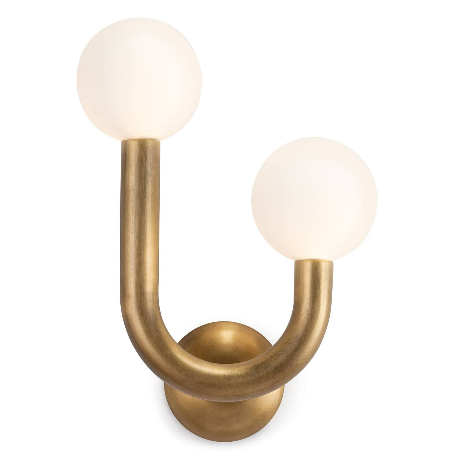 Natural Brass LED Wall Sconce from the Happy Collection