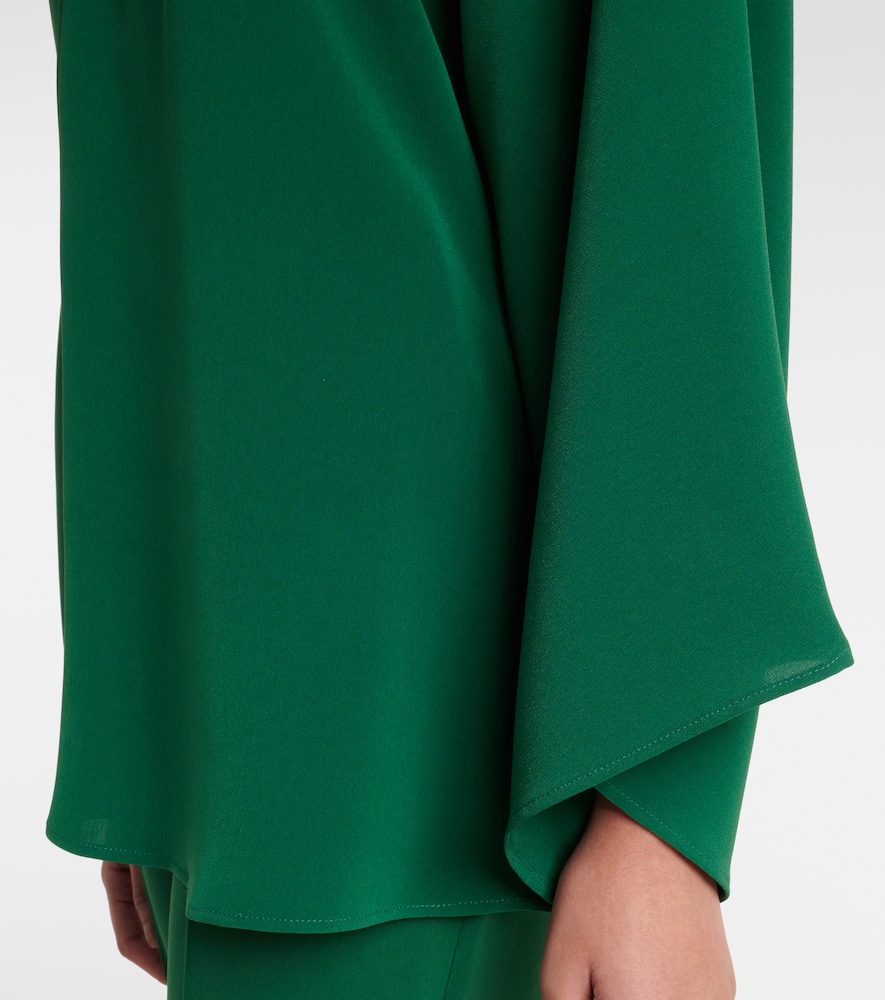 Max Mara Umile crystal-embellished cady blouse