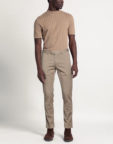 Man Pants Taupe Size 32 Cotton, Elastane
