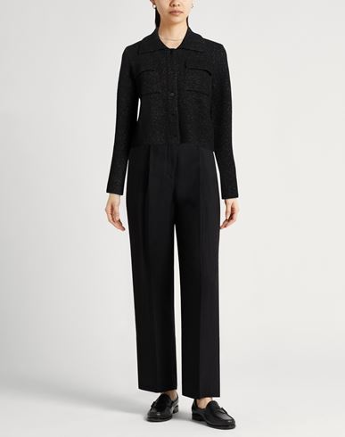 Woman Jacket Black Size 6 Acrylic, Polyamide, Virgin Wool, Metallic fiber, Elastane