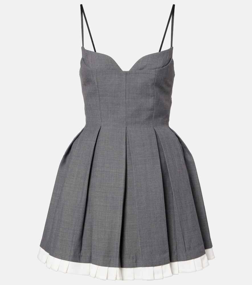 Pleated minidress