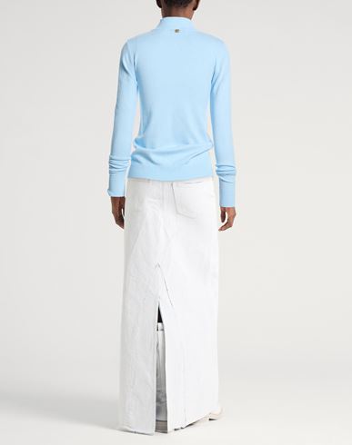 Woman Turtleneck Sky blue Size L/XL Viscose, Polyamide, Polyester