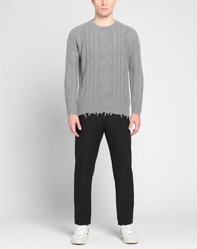 Man Sweater Grey Size XL Wool, Viscose, Nylon, Cashmere