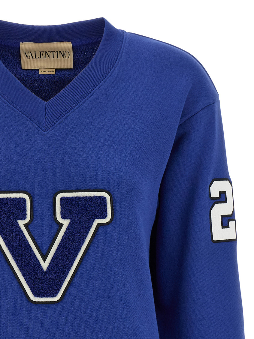 Valentino Garavani - Chat De La Maison Sweatshirt Blue