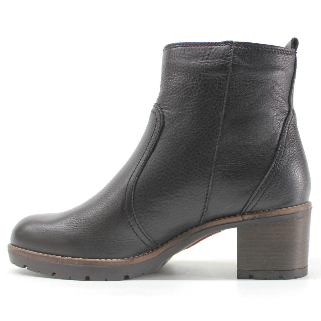 Pikolinos Llanes Calfskin Leather Women's Zip Up Mid Heel Boots