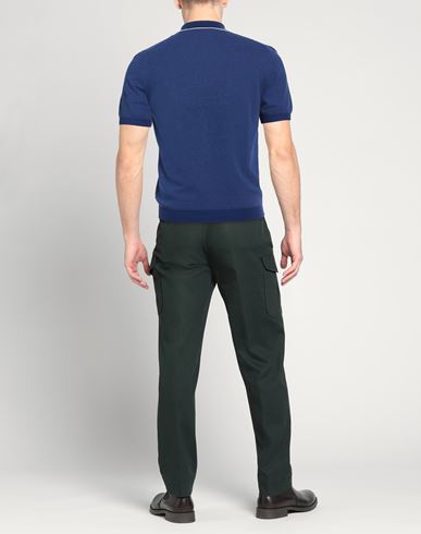 Man Sweater Blue Size 40 Cotton, Polyamide