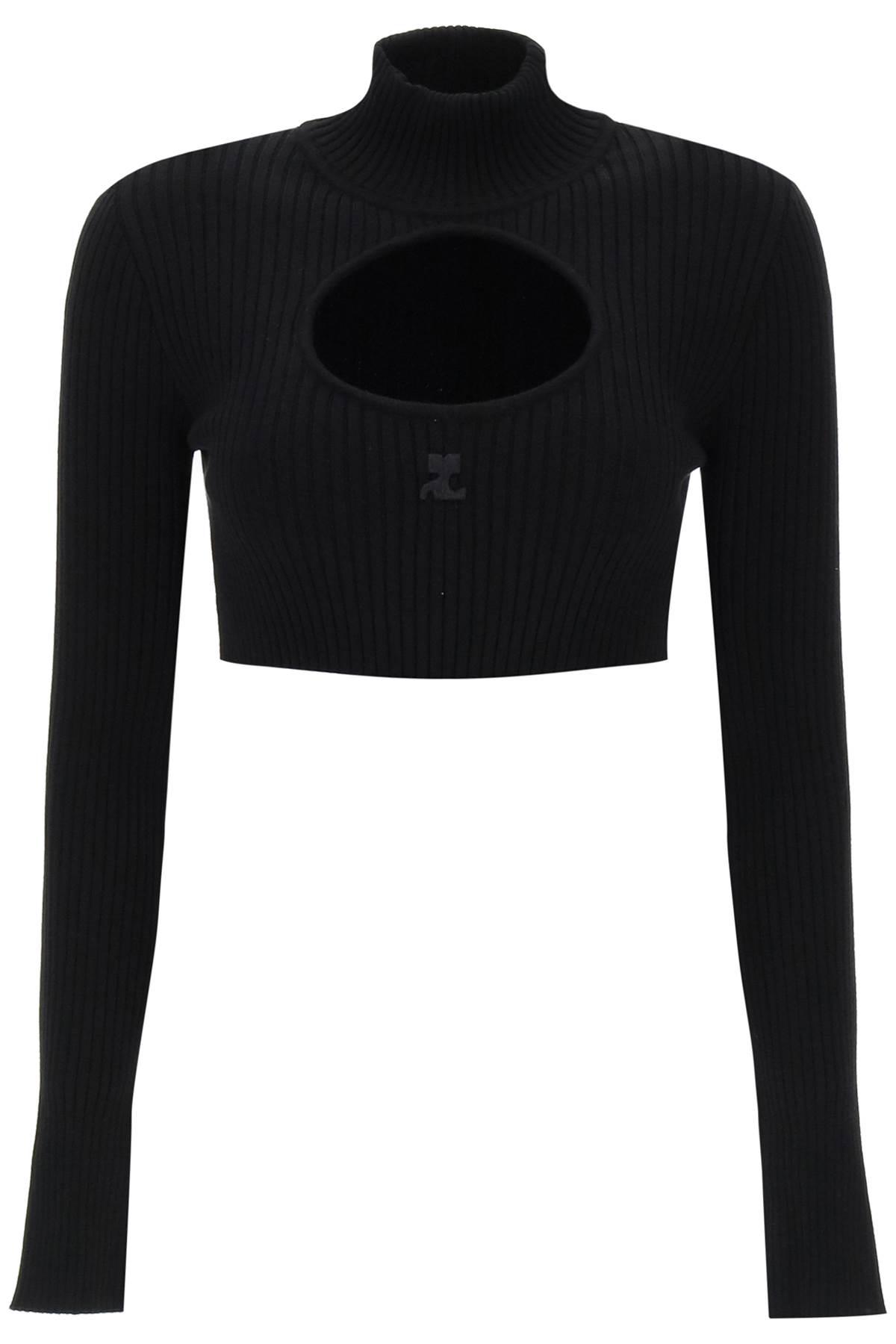 Cropped Ribbed Jumper