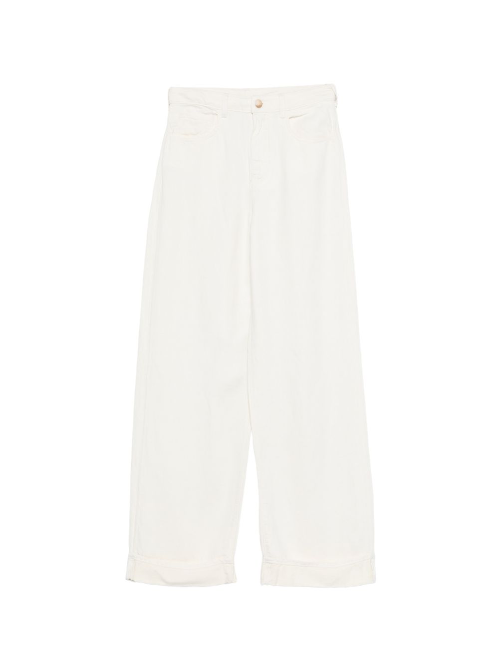 Linen blend trousers
