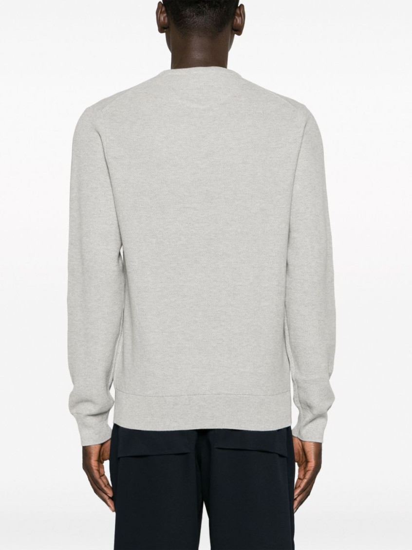 Pony Embroidered Crewneck Knitted Jumper
